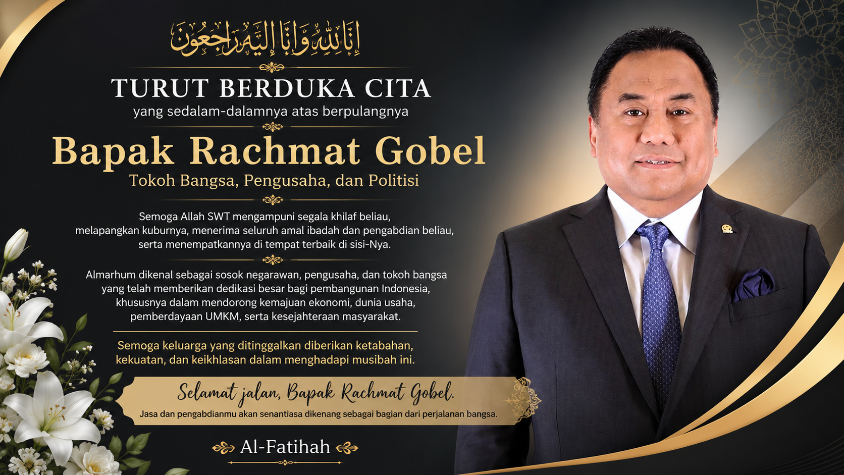 Selamat Jalan, Sang Pemberi Cahaya Negeri
