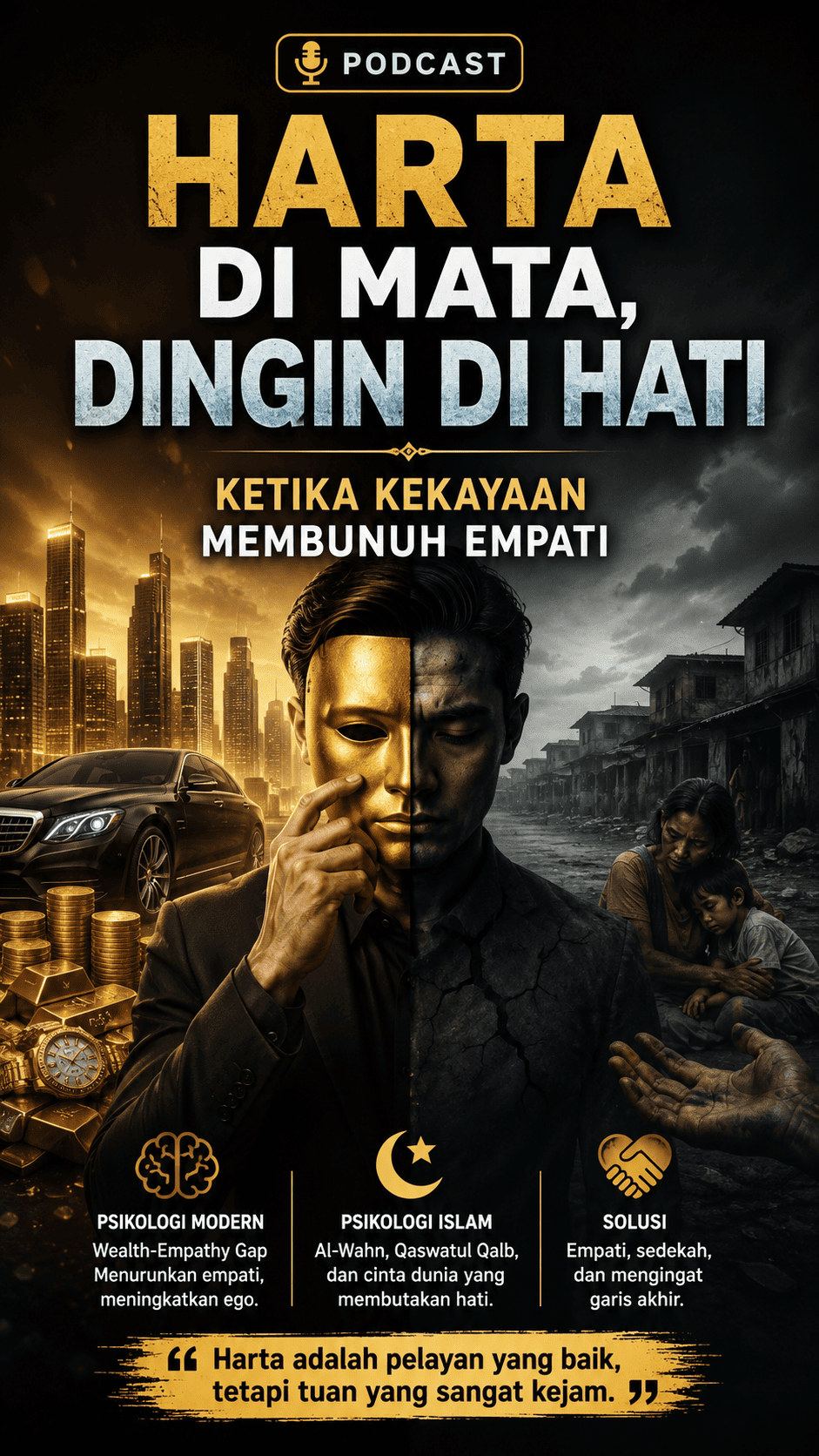 Harta di Mata, Dingin di Hati: Ketika Kekayaan Membunuh Empati