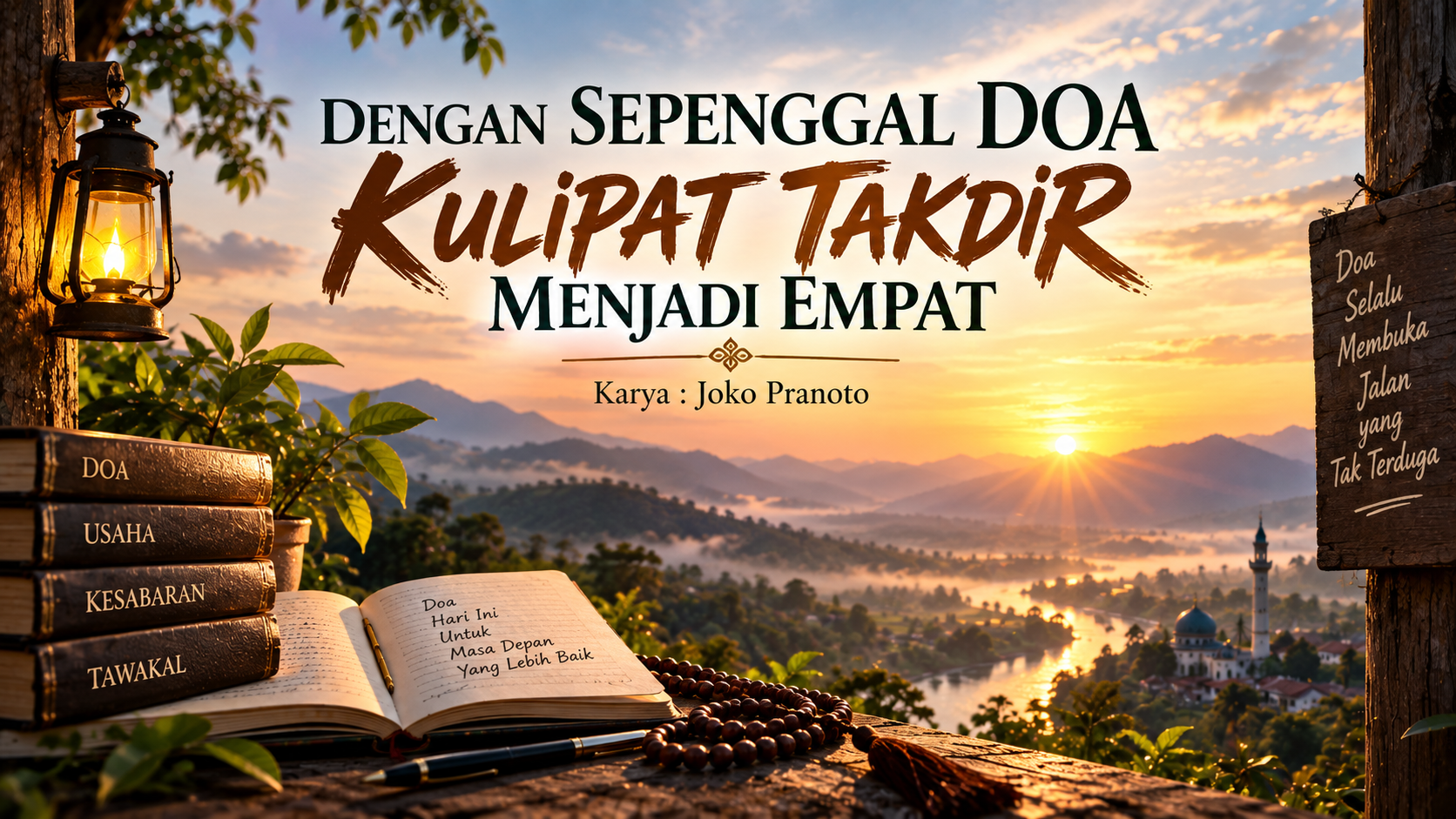 DENGAN SEPENGGAL DOA KULIPAT TAKDIR MENJADI EMPAT