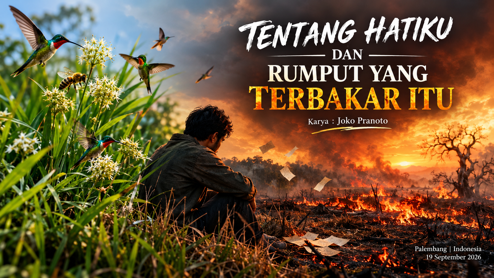 TENTANG HATIKU DAN RUMPUT YANG TERBAKAR ITU