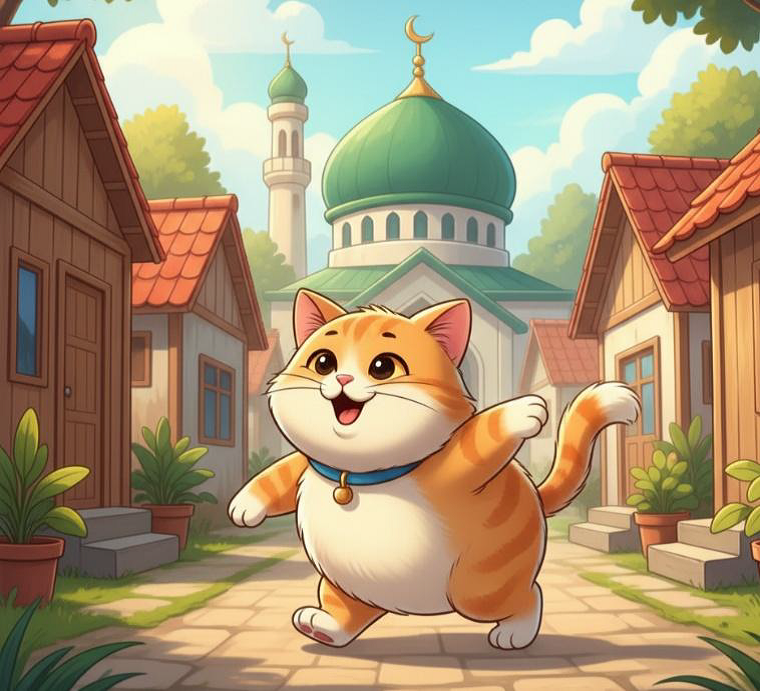 Kucing Moko yang Rajin Berdoa