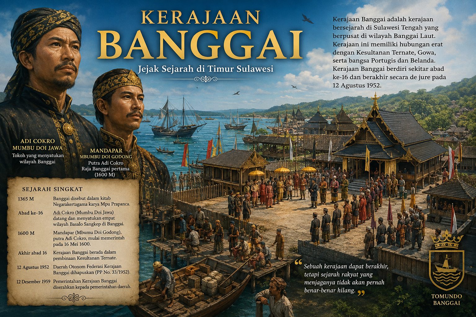 BANGGAI: JEJAK RAJA DI TANAH BOLUKAN