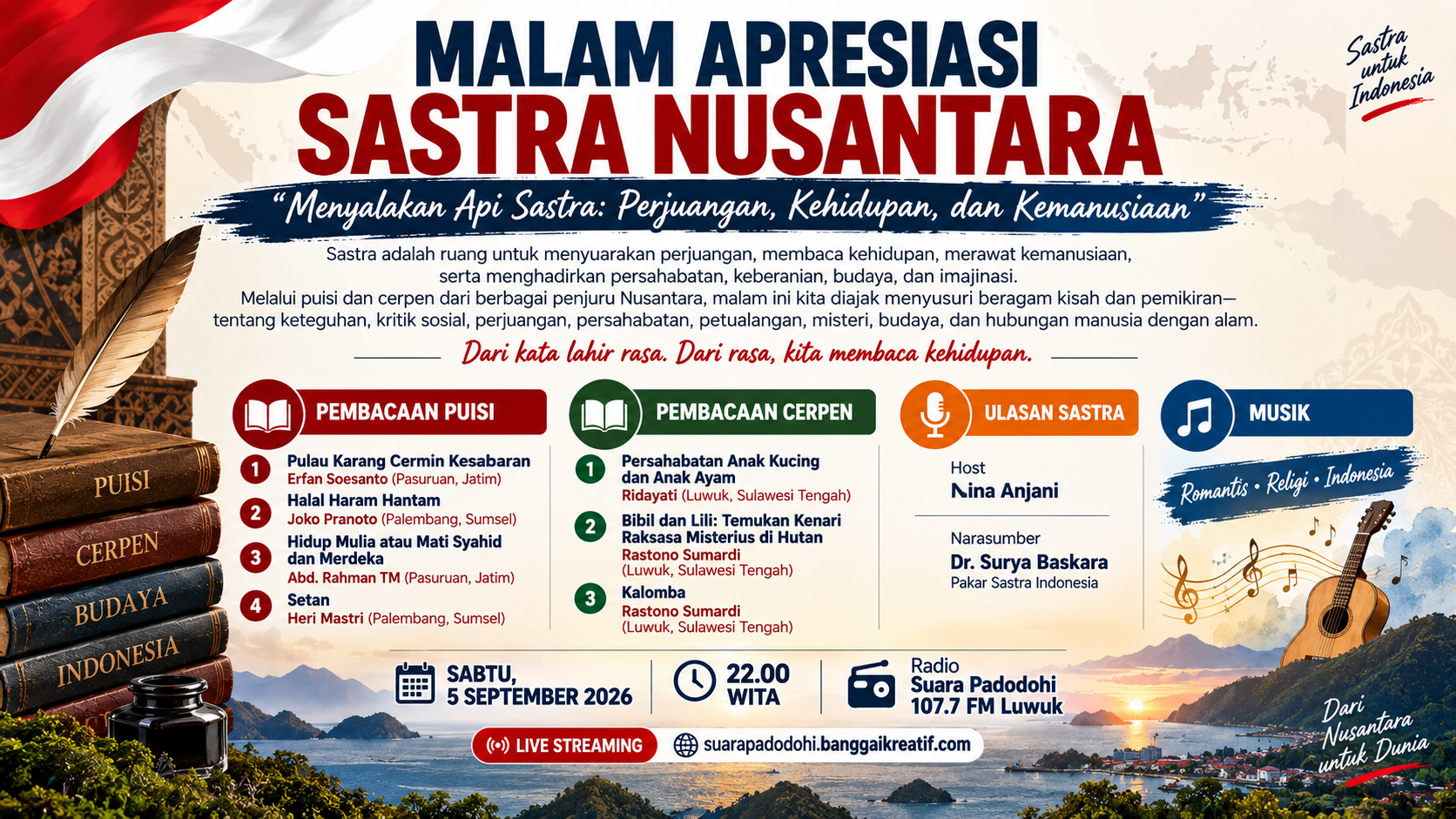 MALAM APRESIASI SASTRA NUSANTARA