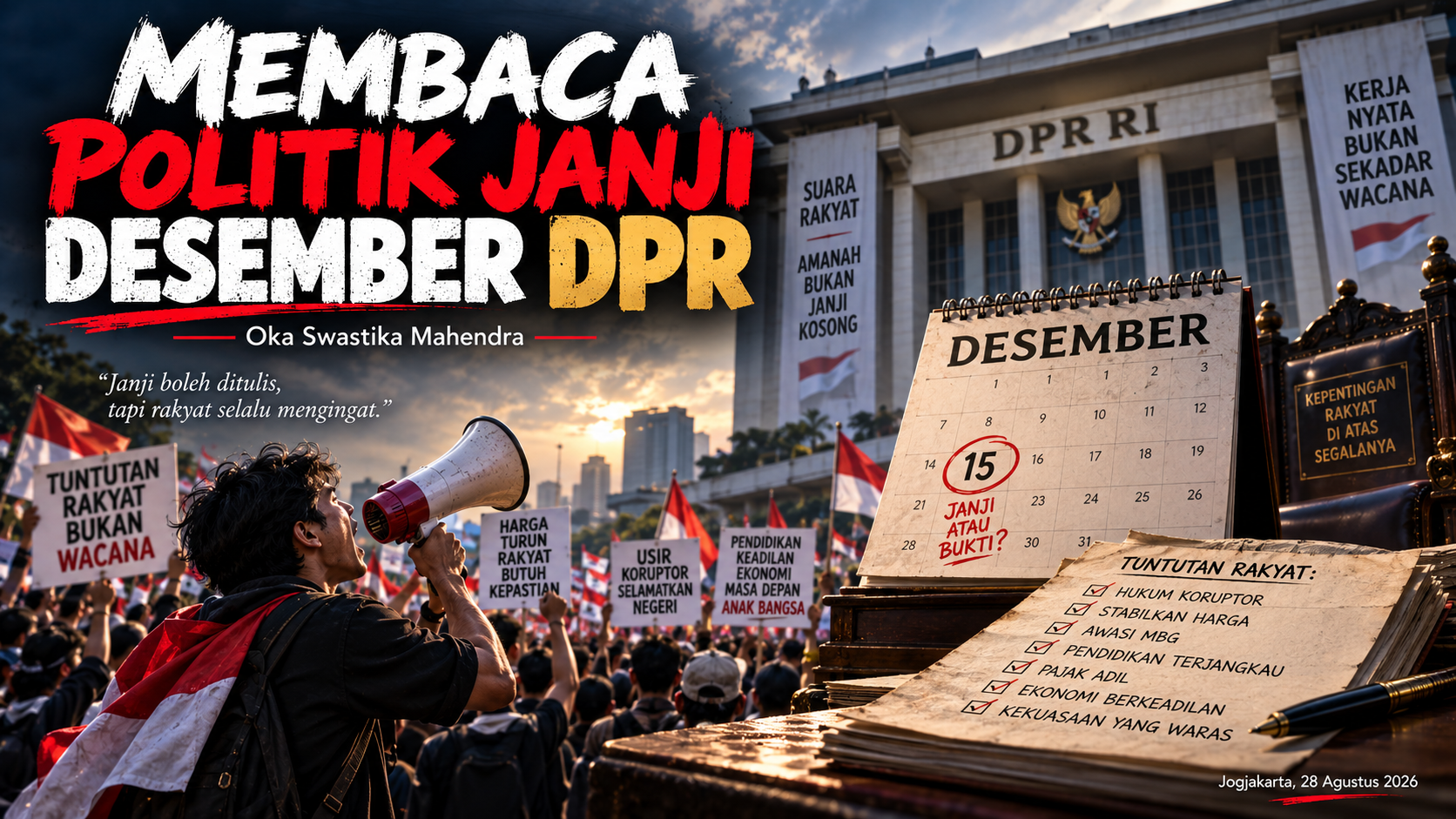 MEMBACA POLITIK JANJI DESEMBER DPR