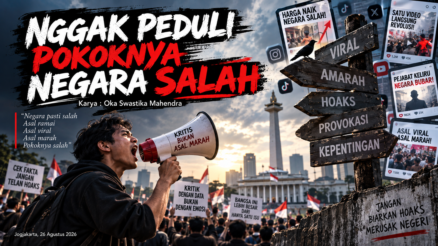 NGGAK PEDULI POKOKNYA NEGARA SALAH